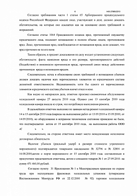 Взыскание 470.000 руб. убытка за испорченный товар: страница 6 из 12