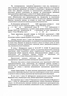 Разумные обоснования юриста сохранили банкроту 20 000 рублей в месяц: страница 2 из 4